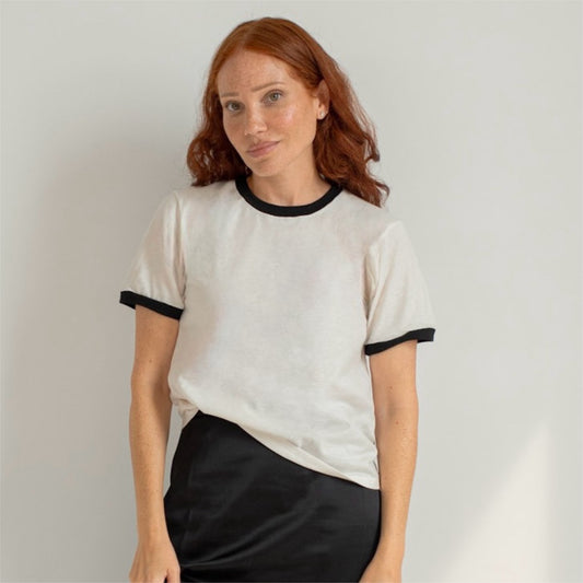 RINGER t vintage white/black